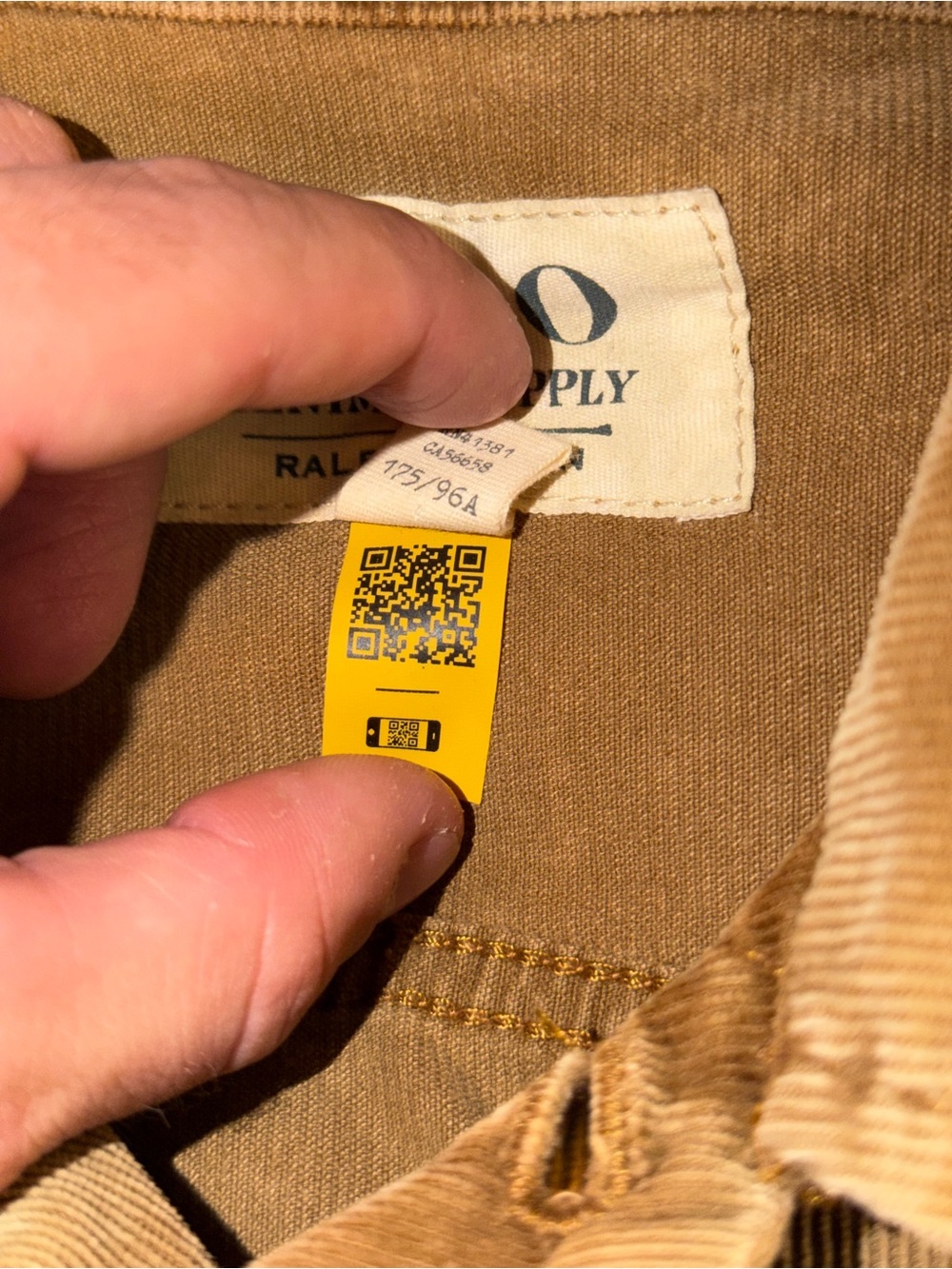 Polo by Ralph Lauren Men's Light Brown Corduroy Jacket - Picture 3 of 5